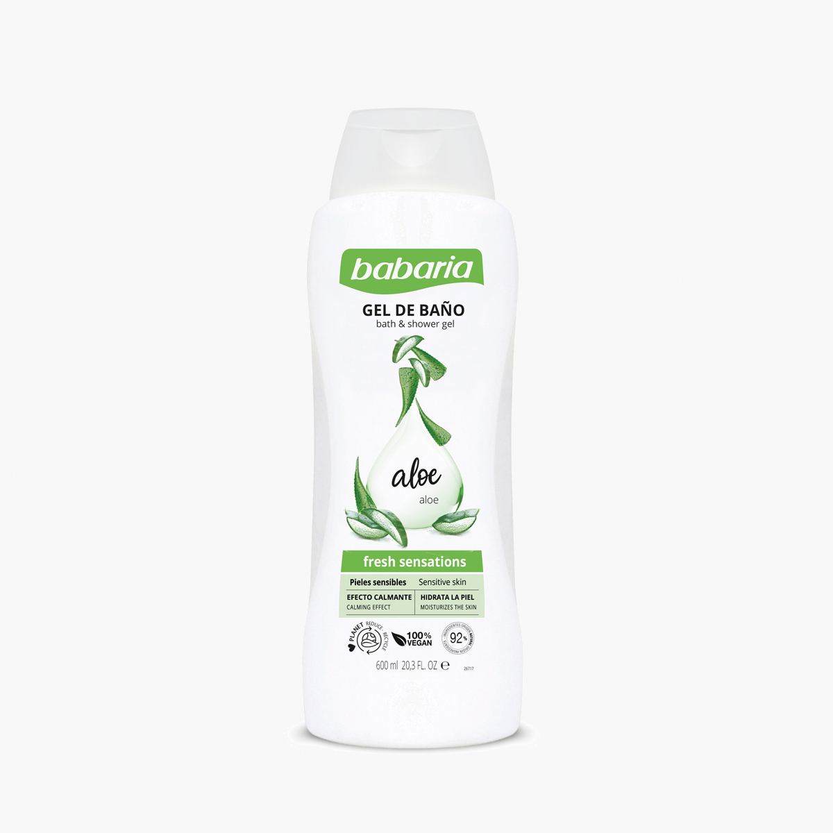 Gel de baño y ducha antioxidante, Ozono 650ml
