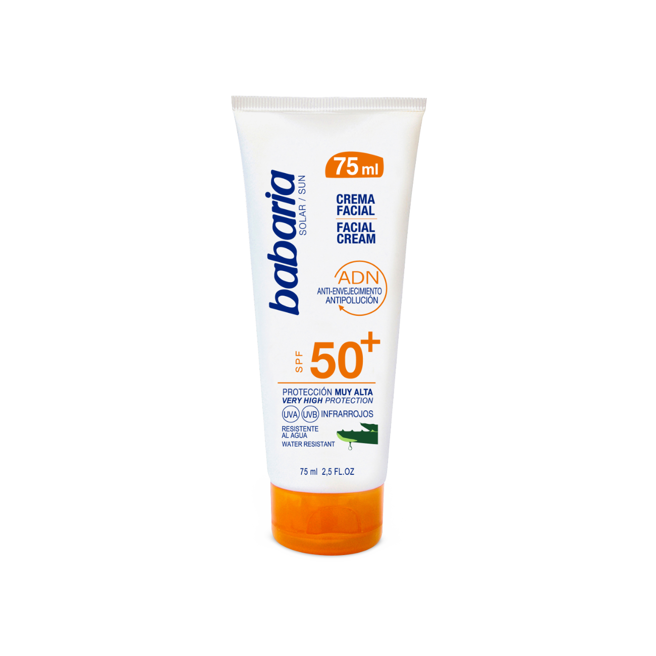 Crème Solaire Visage Aloe SPF50+