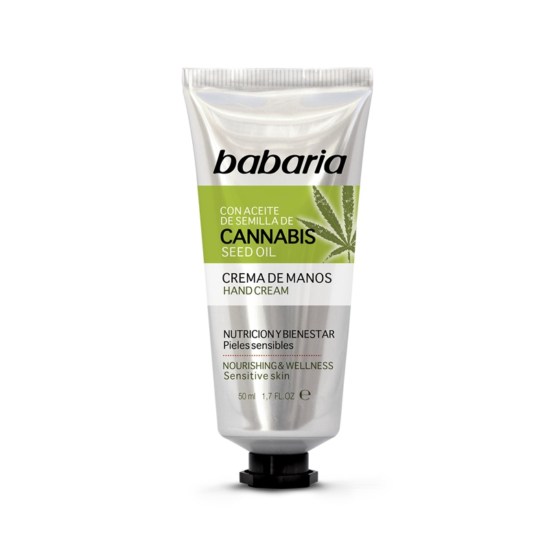 hand cream with cannabis seed oil Babaria