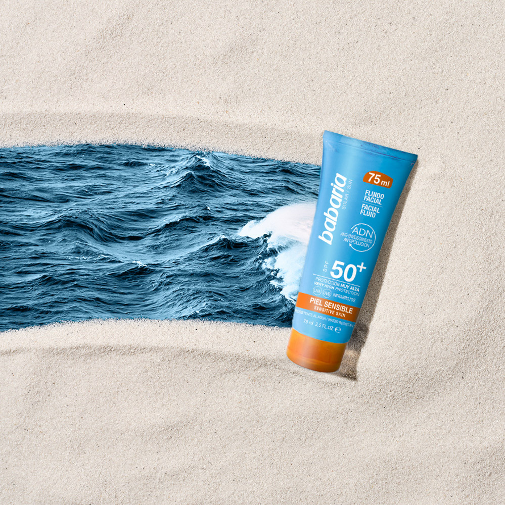 Fluido Facial Pele Sensível SPF50+