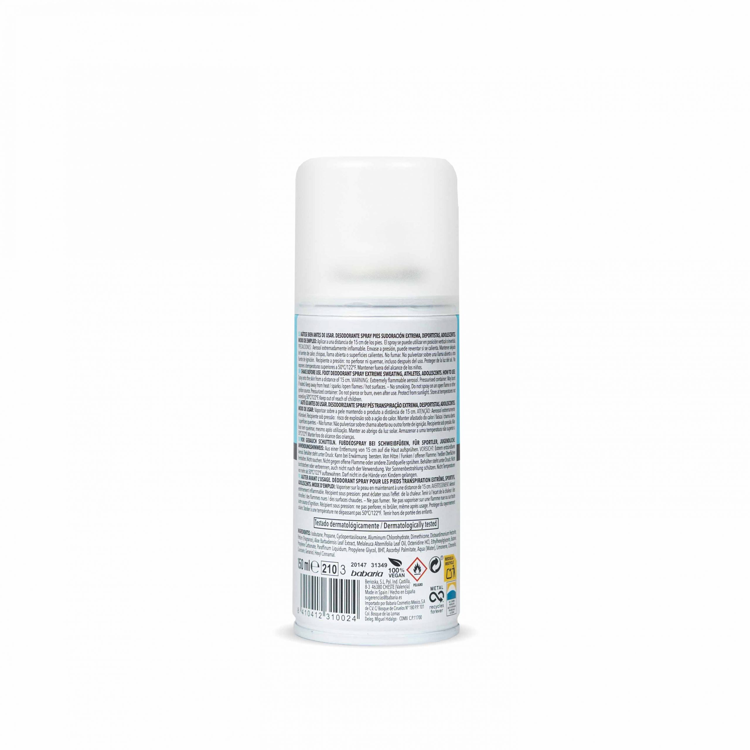 Déodorant Spray Pieds Active Xtrem