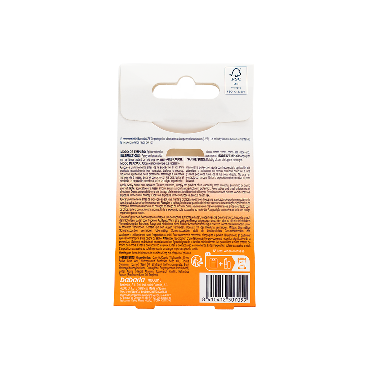 Protector Labial SPF30
