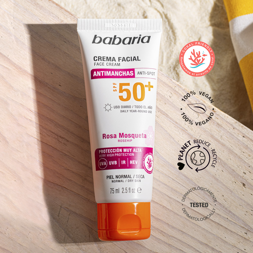 Crema Facial Solar Antimanchas SPF50+