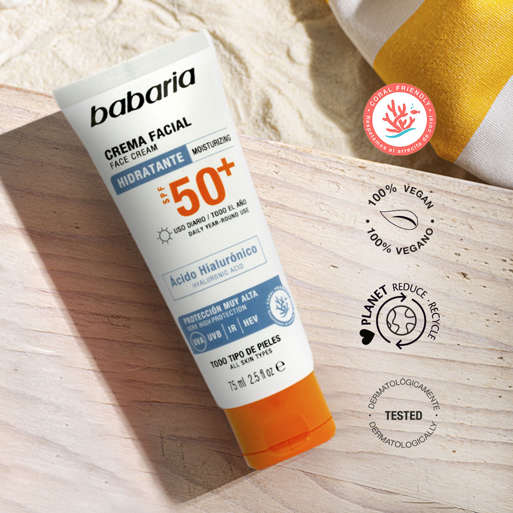 Crema Solar Facial Ácido Hialurónico