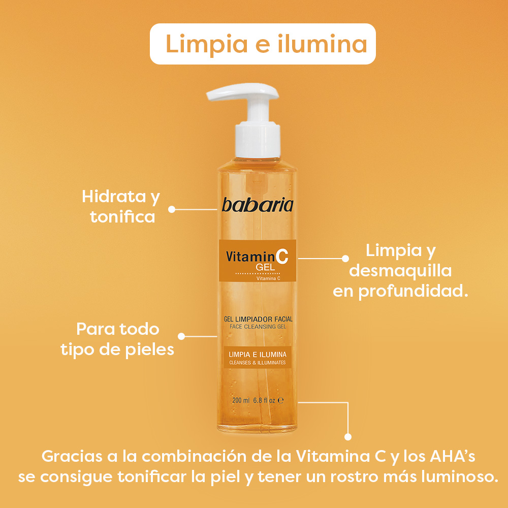 Gel Limpiador Facial Vitamina C