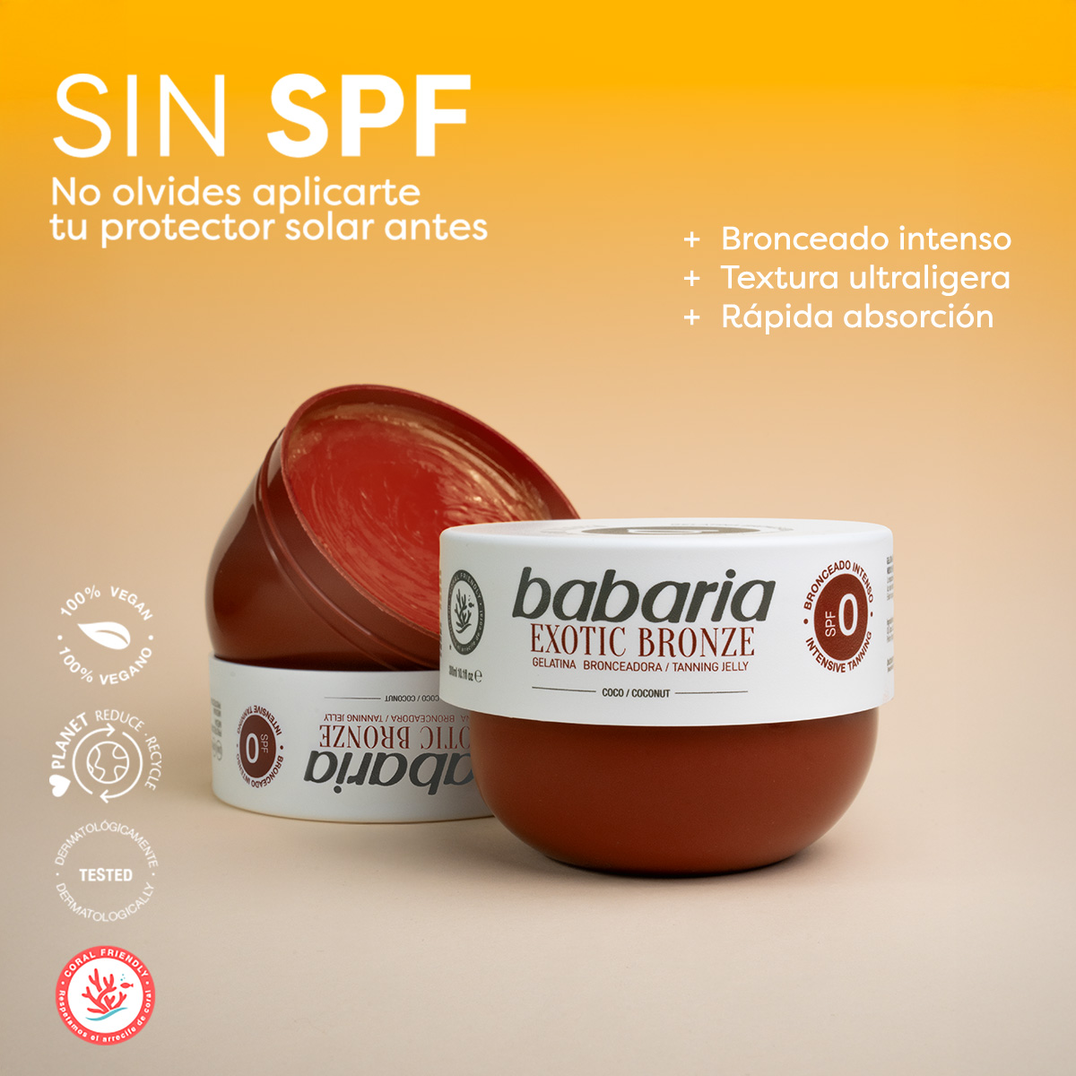 Gelatina Bronce Intenso Coco 75ml