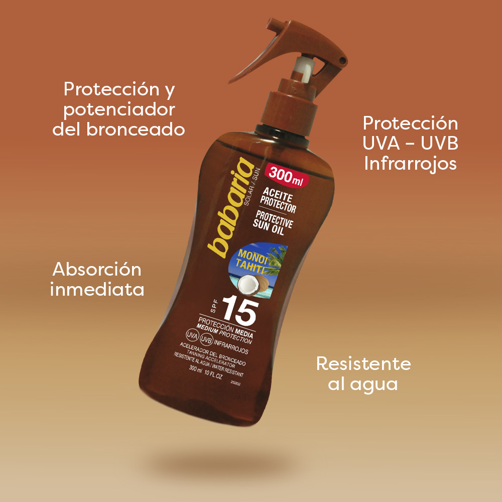 Spray Aceite Protector Monohi Tahiti SPF15