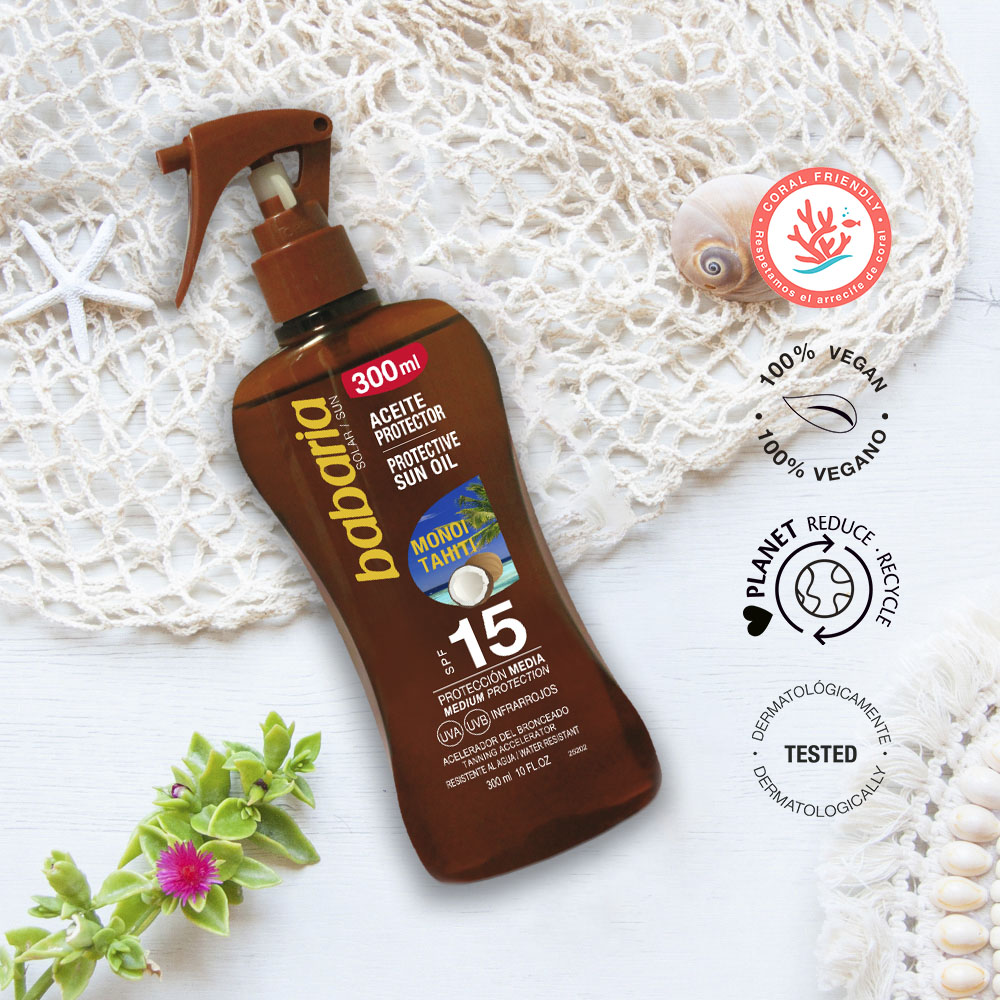 Spray Aceite Protector Monohi Tahiti SPF15