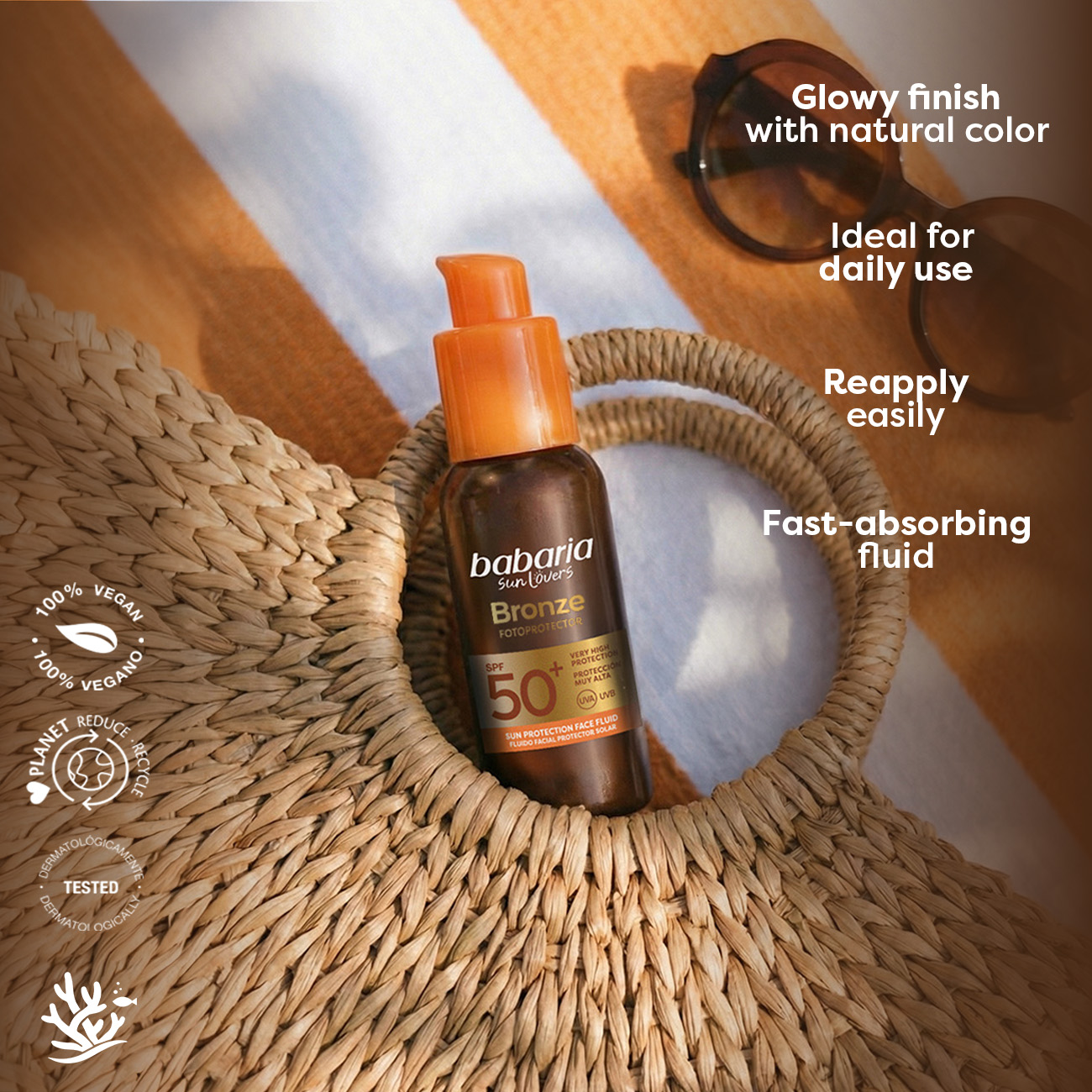 Bronze SPF 50+ Tinted Facial Sunscreen Fluid