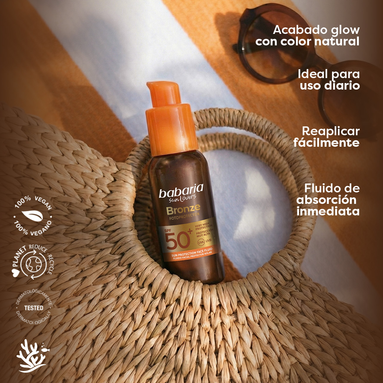 Fluido Solar Facial Bronze SPF50+ Color