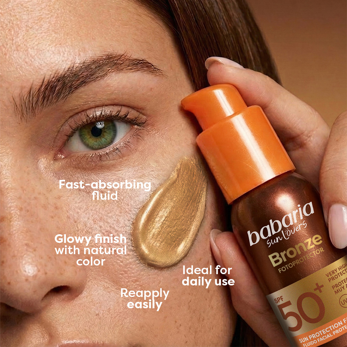 Bronze SPF 50+ Tinted Facial Sunscreen Fluid