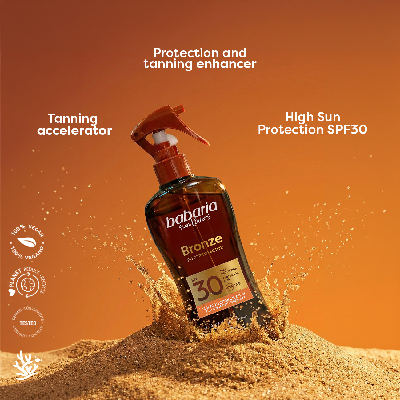 Bronze Tanning Oil Spray SPF 30