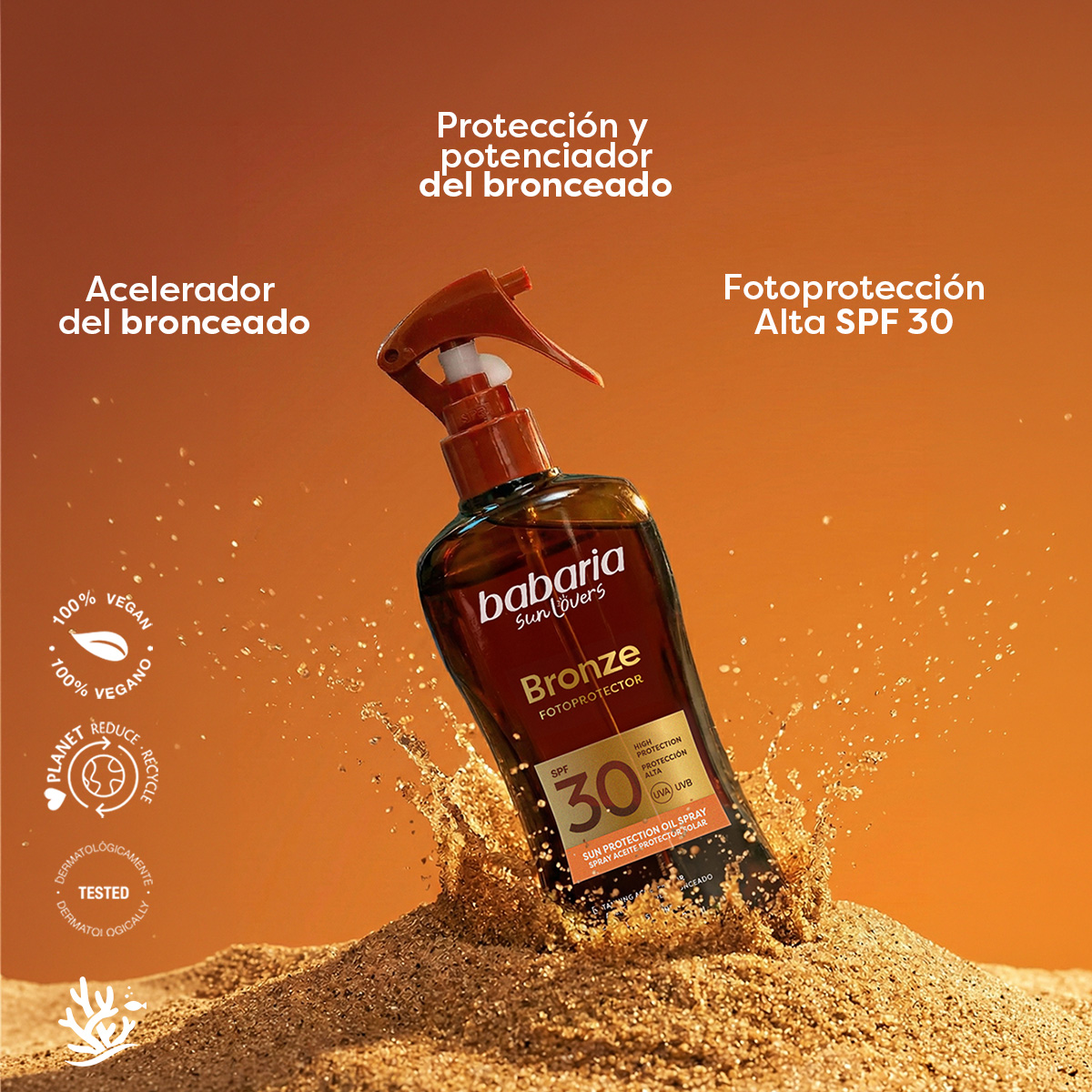 Spray Aceite Protector Bronze SPF30