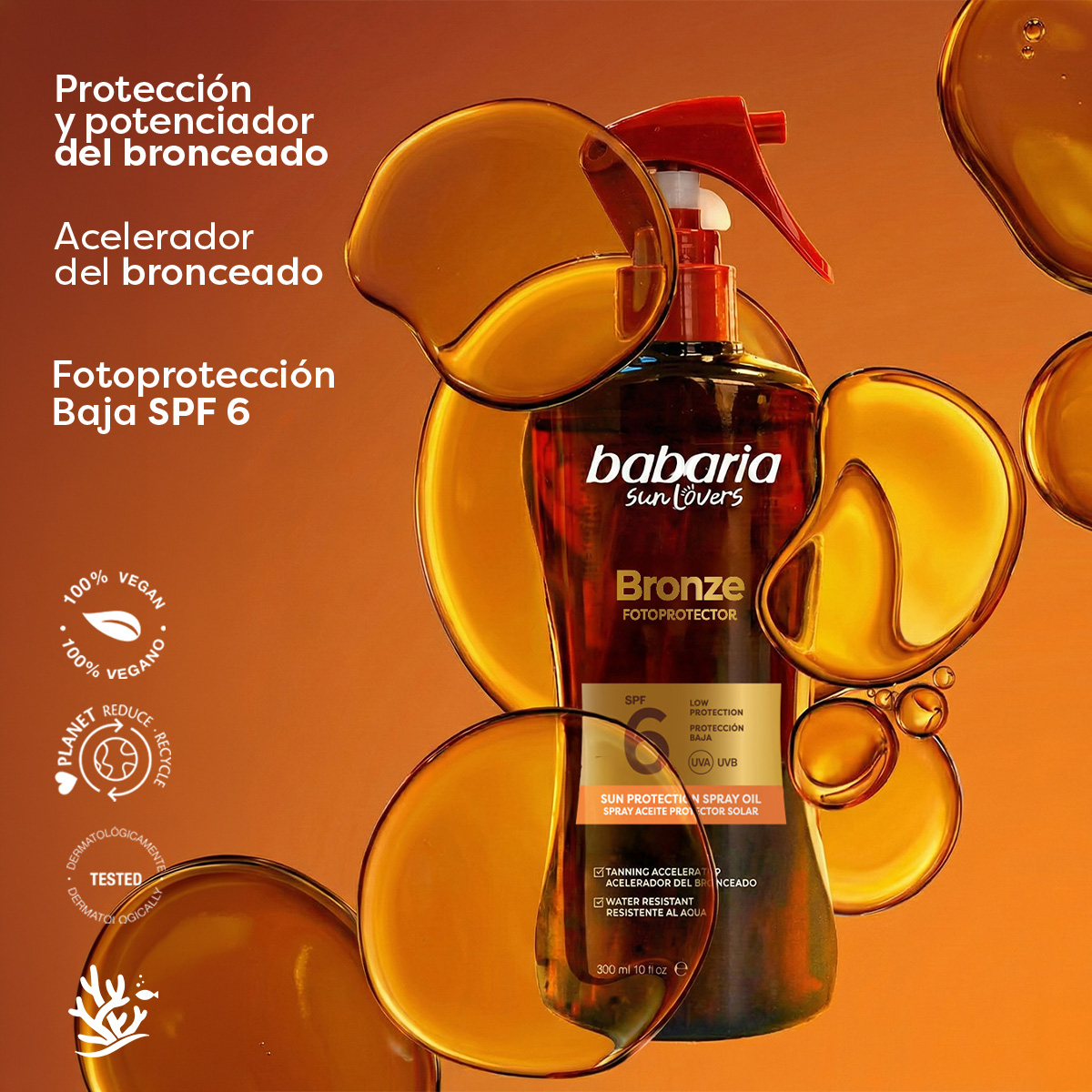 Spray Aceite Protector Bronze SPF6