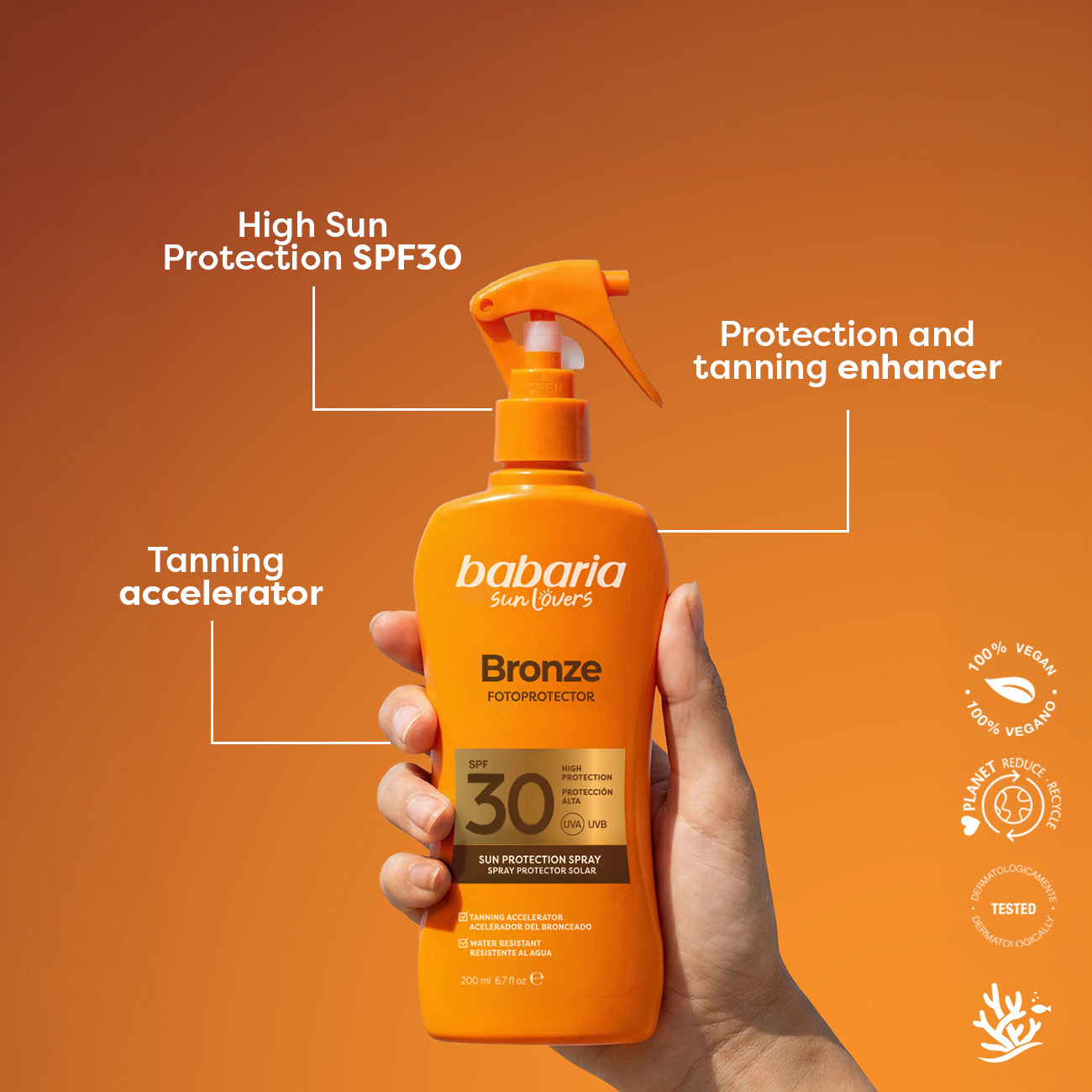 Bronze Sunscreen Spray SPF30