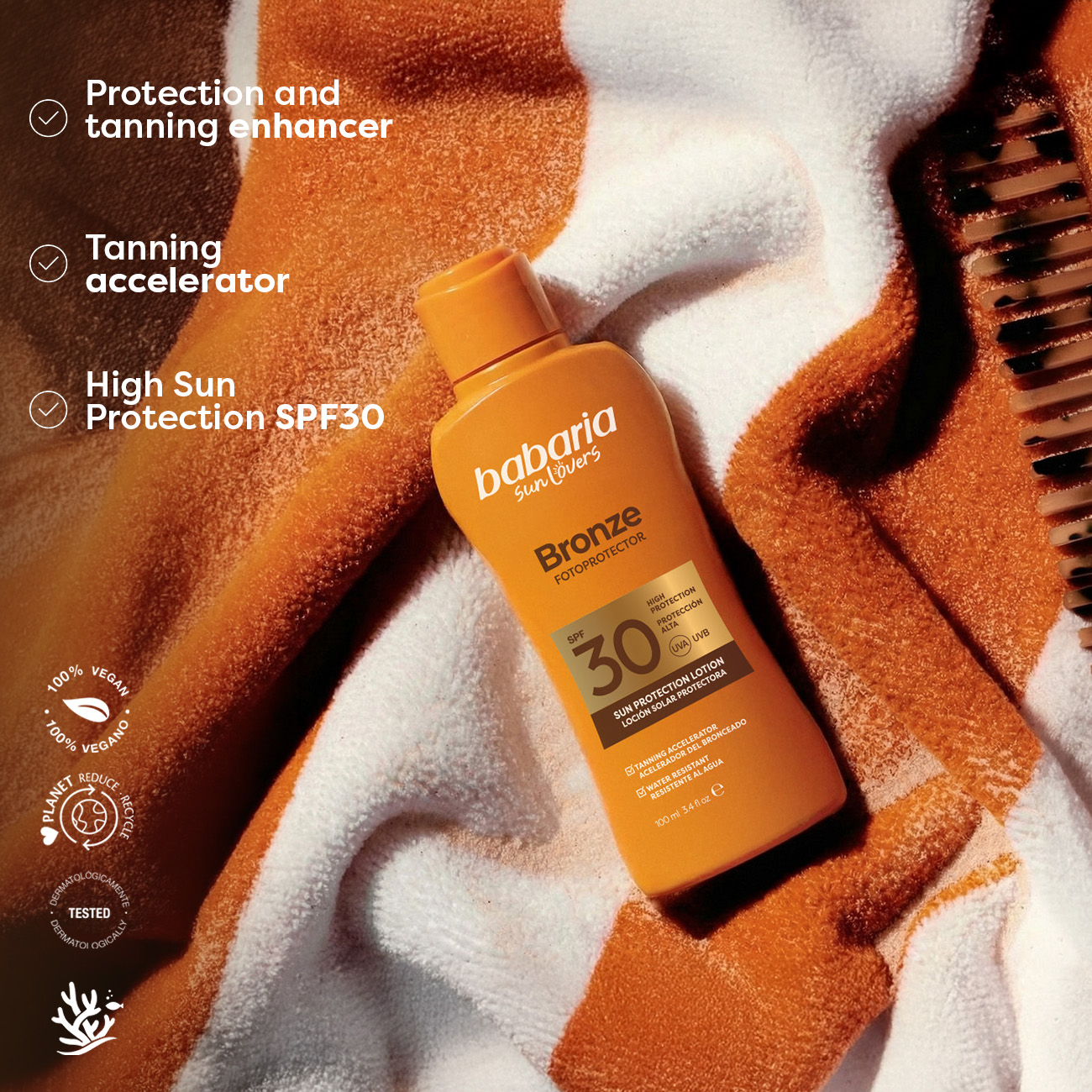 Bronze Sunscreen Lotion SPF30 100ml