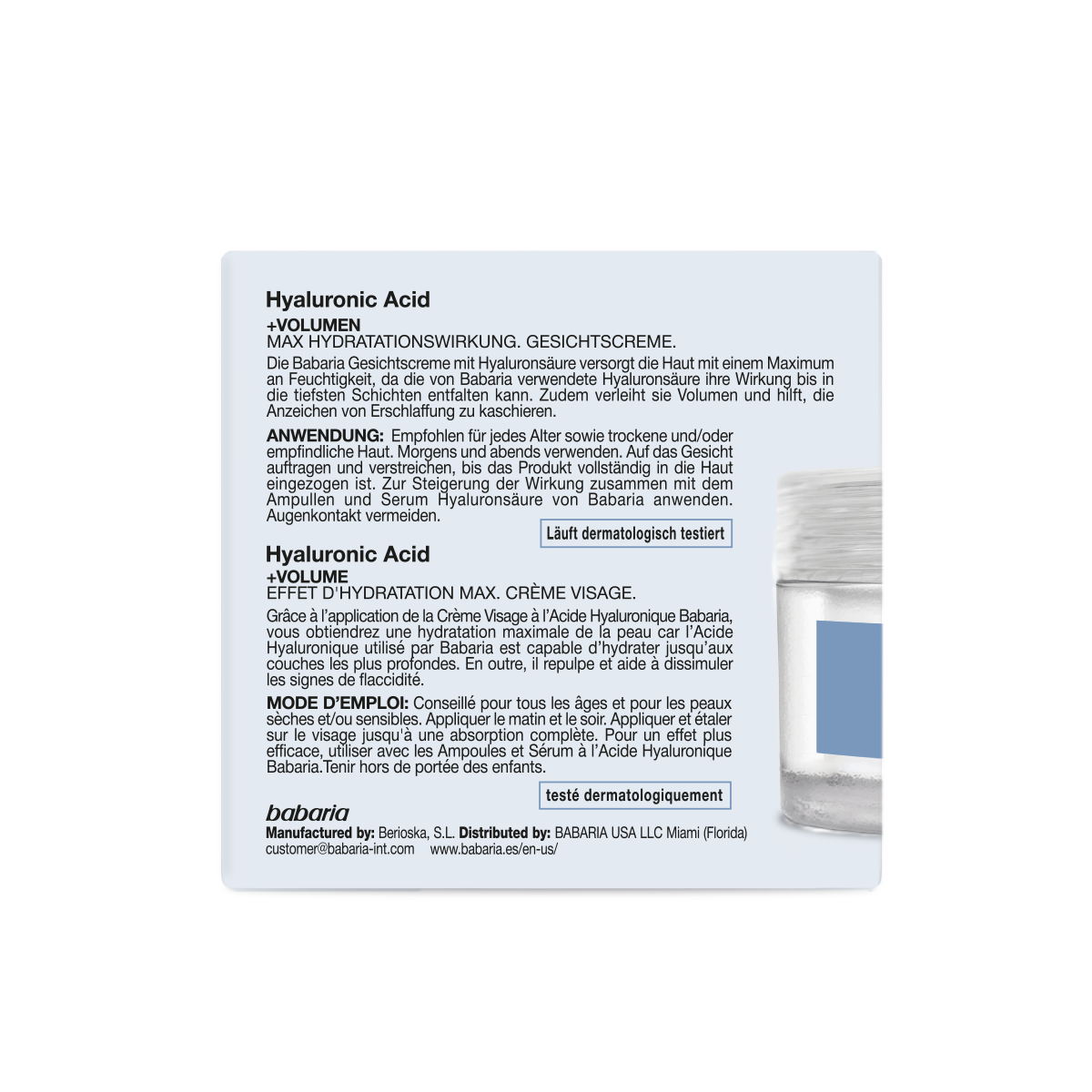 Face Cream Hyaluronic Acid