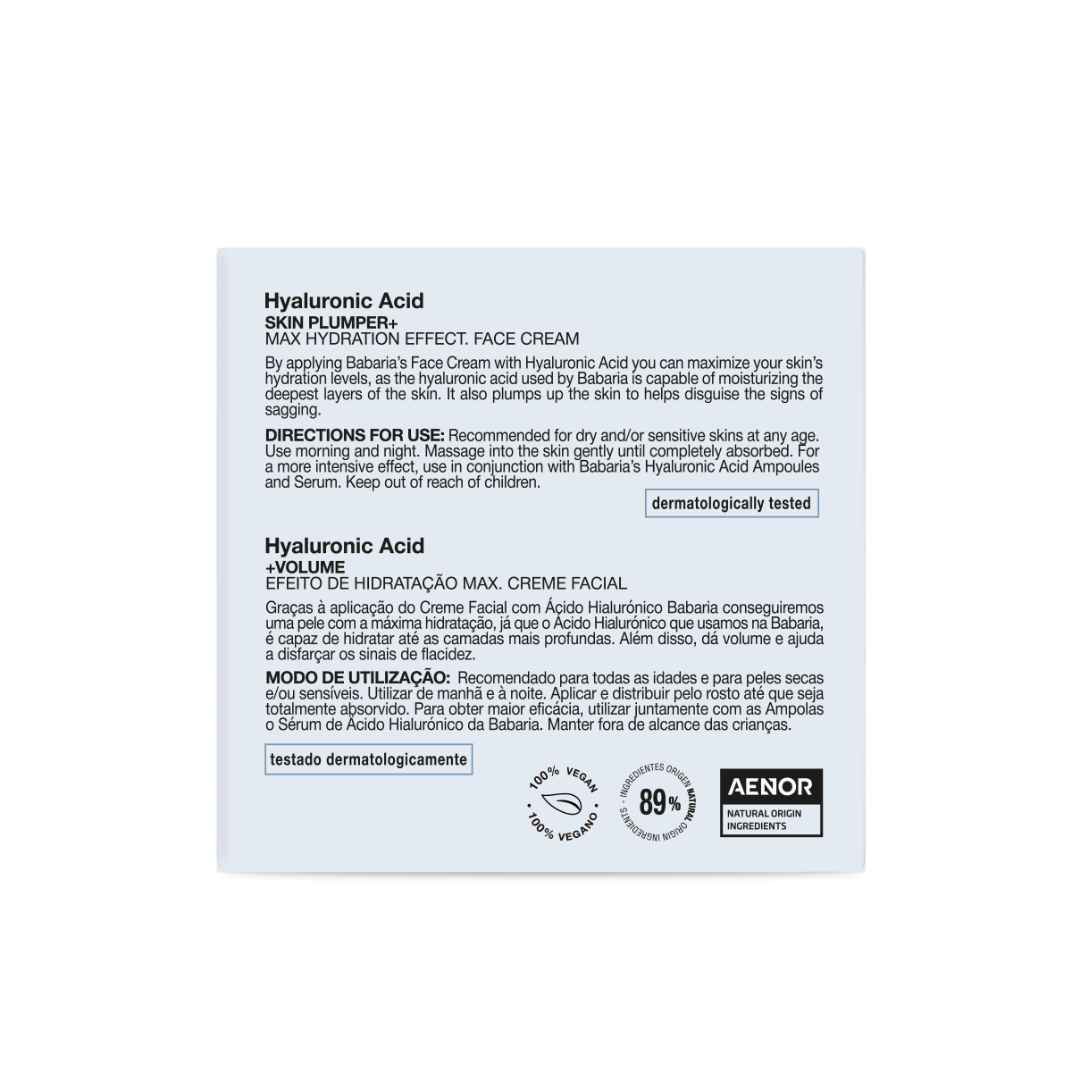 Face Cream Hyaluronic Acid