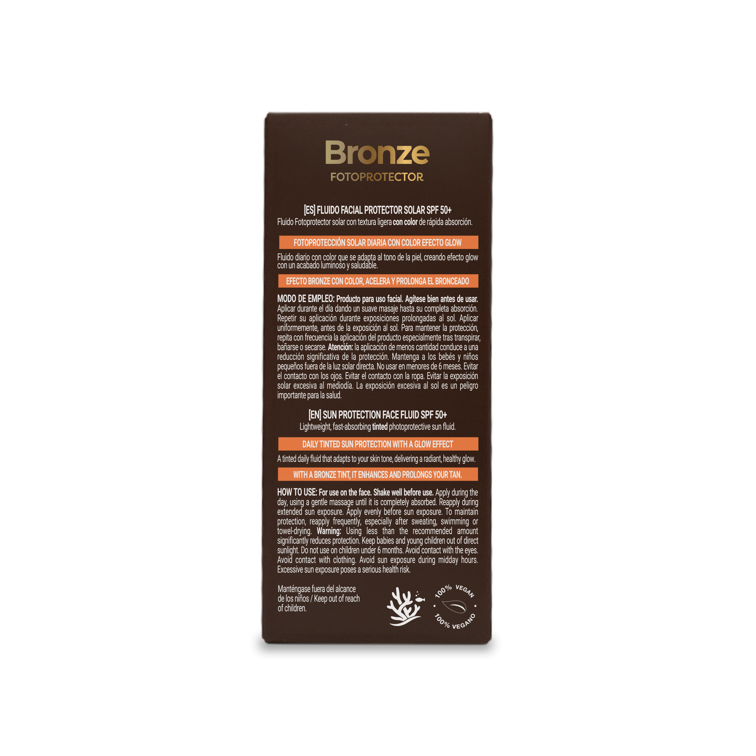 Bronze SPF 50+ Tinted Facial Sunscreen Fluid